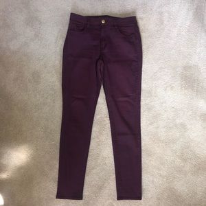 American eagle women’s maroon high rise jegging size 10